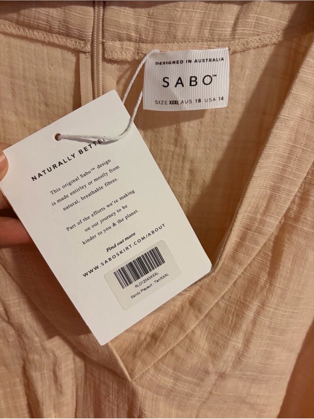 Linen-Blend Sleeveless Wrap Dress in Blush - Picture 3 of 5